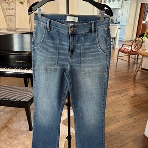 Level 99 Denim High-Rise Jeans in Light Blue Wash